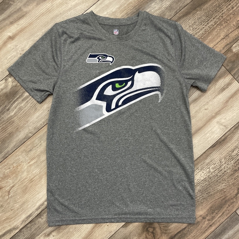 NFL Team Apparel Youth Large 14/16 Seattle Seahawks Football Shirt